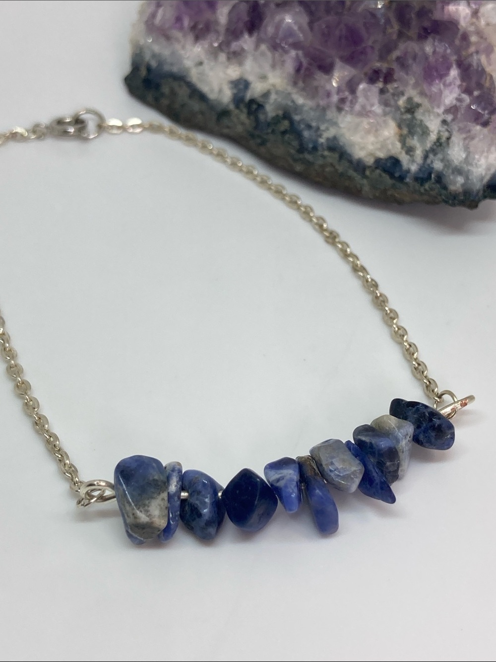 Blue Sodalite Chip Anklet - Women Jewelry
